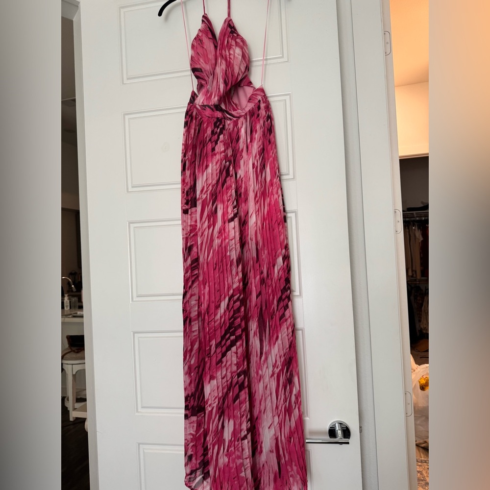 Fashion Nova Pink Spaghetti Strap Sundress for Weddings